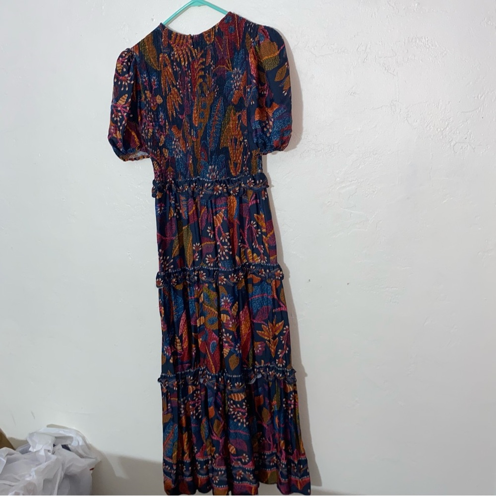 FARM Rio Navy Multicolor Floral Paisley Maxi Dress - Picture 6 of 16